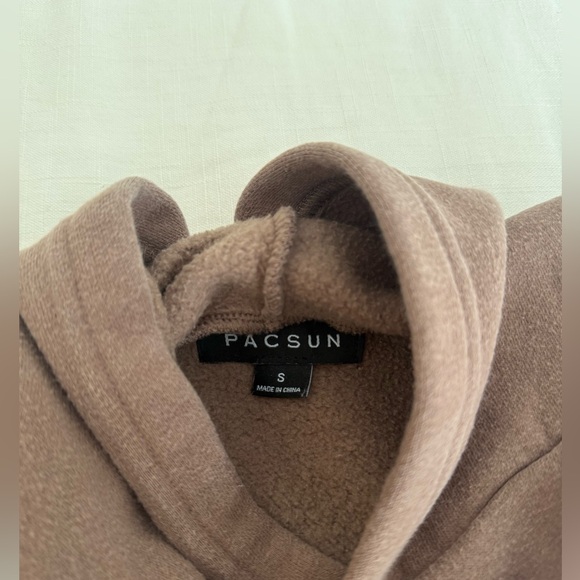 PacSun “Drove 4 Hours For This” Graphic Hoodie Brown Size S - Picture 4 of 4